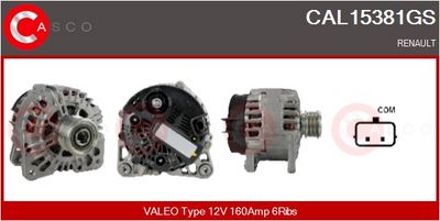 GENERATOR / ALTERNATOR CASCO CAL15381GS