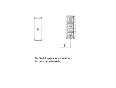 METELLI Vožtuvų kreiptuvai