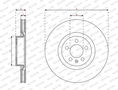DISC FRANA FERODO DDF3080C 2