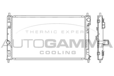AUTOGAMMA 105789 Радиатор охлаждения двигателя  для DODGE  (Додж Калибер)