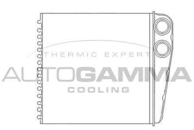 AUTOGAMMA 104886 Радиатор печки  для RENAULT WIND (Рено Wинд)