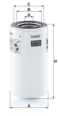 Hydraulisch filter (geschroefd) past: FENDT 9460R ATLAS XAHS 237 CD, XAMS 287 CD, XAMS 407 CD CATERPILLAR 1090, 1090 II, 1190, 1190 II, 1190 T, 1190 T II, 1290 T, 1290 T II, 213B, 214B, 214BFT