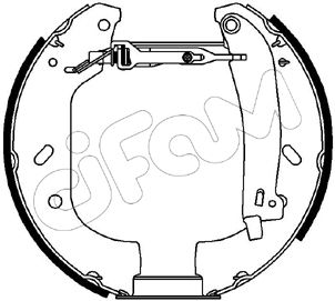 CIFAM 151-066 Тормозные колодки барабанные  для FIAT ULYSSE (Фиат Улссе)