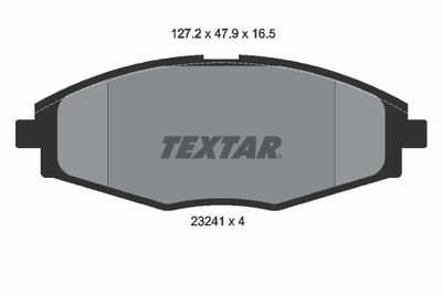 Комплект тормозных колодок, дисковый тормоз TEXTAR 2324102 для CHEVROLET MATIZ