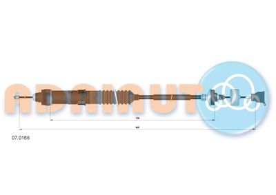Vajer, koppling ADRIAUTO 07.0168