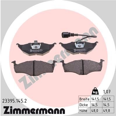 Brake Pad Set, disc brake 23395.145.2