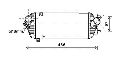 INTERCOOLER COMPRESOR AVA QUALITY COOLING HY4293