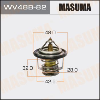 Термостат, охлаждающая жидкость MASUMA WV48B-82 для TOYOTA NADIA