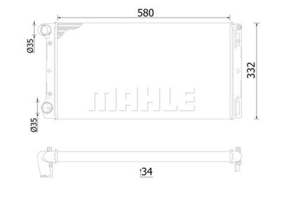 Радиатор, охлаждение двигателя WILMINK GROUP WG2182475 для FIAT PUNTO
