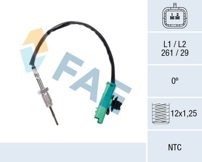 датчик, температура на изгорелите газове FAE 68647