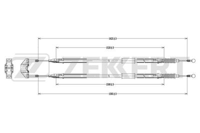 Тросик, cтояночный тормоз ZEKKERT BZ-1135 для OPEL ASTRA