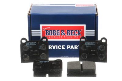 комплект спирачно феродо, дискови спирачки BORG & BECK BBP1001