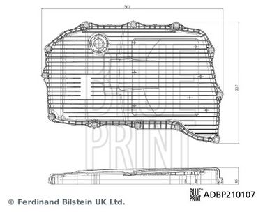 HYDRAULIKFILTER AUTOMATIKGETRIEBE BLUE PRINT ADBP210107 2