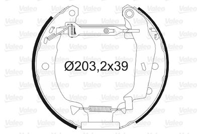 Комплект тормозных колодок VALEO 554783 для RENAULT 21