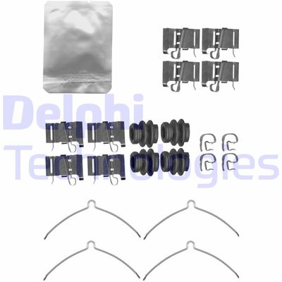 Комплектующие, колодки дискового тормоза DELPHI LX0609 для JEEP CHEROKEE