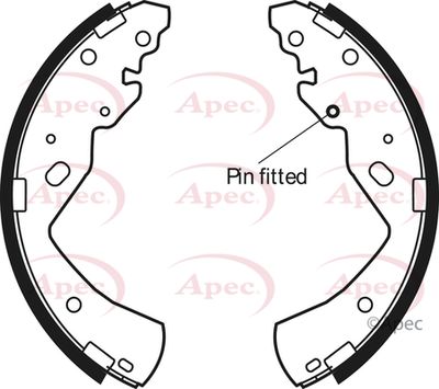 Brake Shoe Set APEC SHU777