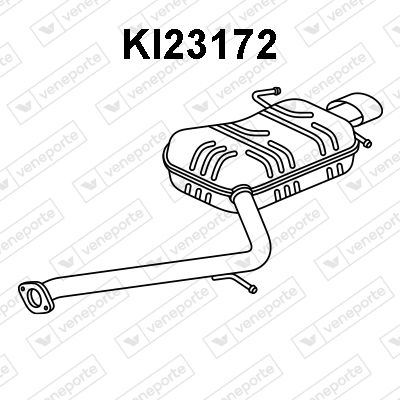 Глушитель выхлопных газов конечный VENEPORTE KI23172 для KIA CARENS