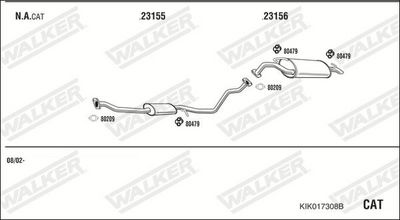 SISTEM DE ESAPAMENT WALKER KIK017308B