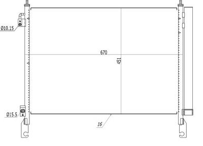 CONDENSATOR CLIMATIZARE NRF 350460 4