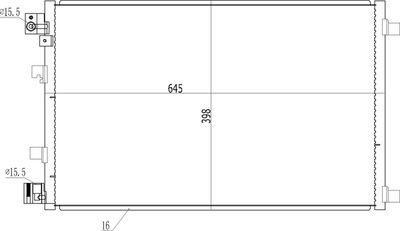 Конденсатор, кондиционер HART 611 424 для NISSAN QASHQAI