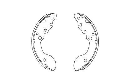Комплект тормозных колодок KAVO PARTS KBS-8912 для SUZUKI X-90