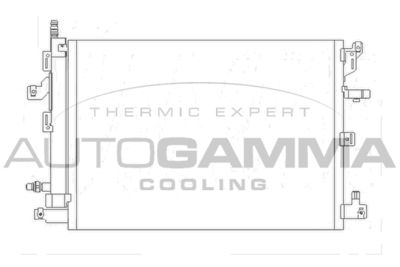Конденсатор, кондиционер AUTOGAMMA 105347 для VOLVO XC90