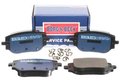комплект спирачно феродо, дискови спирачки BORG & BECK BBP2992