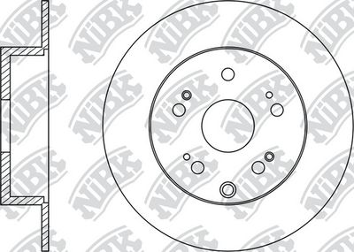 Тормозной диск NiBK RN1411 для ACURA ZDX