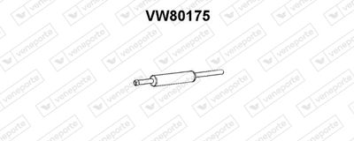 Предглушитель выхлопных газов VENEPORTE VW80175 для VW JETTA