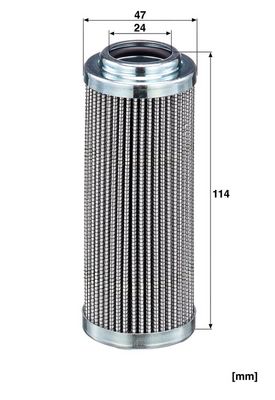 Hydraulisch filter (patroon) past: AVELING-BARFORD 033, 035, 135 BUCYRUS-ERIE 35T CATERPILLAR 16G, 245, 245B, 245B2, 245D, 621B, 621E, 621F, 623, 627E, 824C, 825C, 826C, 980C, 983B, D350E, D35HP