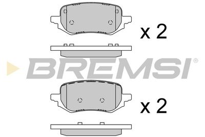 BREMSI BP3919 Тормозные колодки и сигнализаторы  для FORD  (Форд Пума)