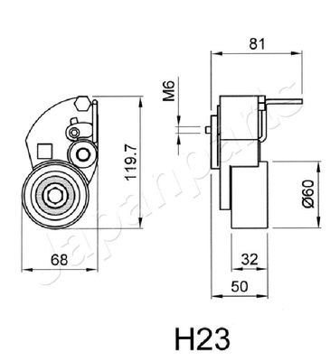 MECANISM TENSIONARE CUREA DISTRIBUTIE JAPANPARTS BEH23 2