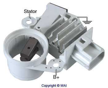 Régulateur d'alternateur WAI — 12V, 11,989cm