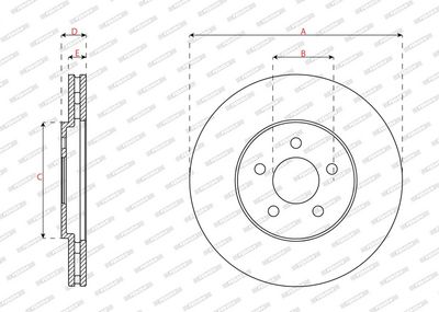 BREMSSCHEIBE FERODO DDF2165 2