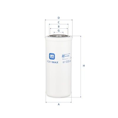 Hydraulisch filter (centrifugaal oliefilter) past: AG CHEM 1903, 2505  BROYT X20, X21, X21TL  CATERPILLAR 205B, 211B, 213B, 214B, 214BFT, 224B, 225B, 312BL, 312D2, 317N, 318E, 325CFP, 416 C, 416 D
