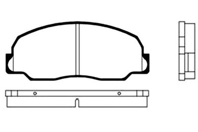 Kavo Parts Комплект тормозных колодок, дисковый тормоз