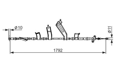 CABLU FRANA DE PARCARE BOSCH 1987482917 4