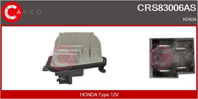 CASCO CRS83006AS Вентилятор салона  для HONDA ACCORD VI (CK, CG, CH, CF) 2.0 i (CG9)