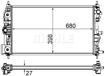 MAHLE CR 1238 000S Крышка радиатора  для CHEVROLET ORLANDO (Шевроле Орландо)