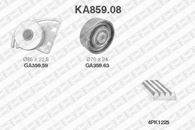 SET CUREA TRANSMISIE CU CANELURI SNR KA85908