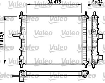 VALEO 732557 Крышка радиатора  для FIAT MULTIPLA (Фиат Мултипла)