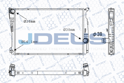 JDEUS M-0050640 Крышка радиатора  для BMW X4 (Бмв X4)