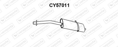 Предглушитель выхлопных газов VENEPORTE CY57011 для CHRYSLER VOYAGER