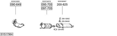 Układ wydechowy BOSAL SYS17964