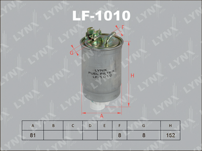 LYNXauto LF-1010 Паливний фільтр 