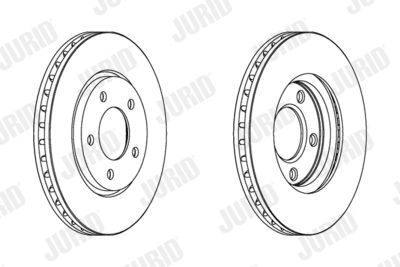 Тормозной диск JURID 563030JC для CHRYSLER VOYAGER