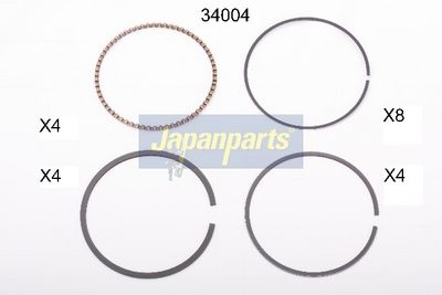 бутален пръстен (сегмент) JAPANPARTS RS34004