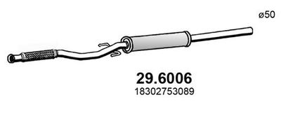 Tłumik środkowy ASSO 29.6006