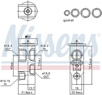 SUPAPA EXPANSIUNE CLIMA NISSENS 999554 5