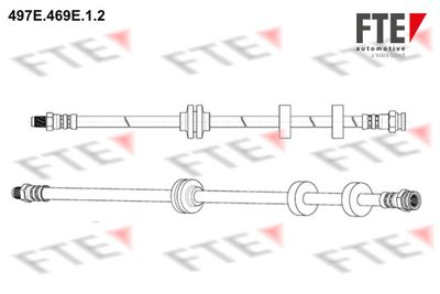 FTE 497E.469E.1.2 Тормозной шланг  для FIAT DOBLO (Фиат Добло)